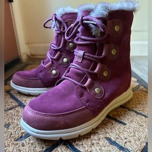 SOREL Explorer Joan Waterproof Rich Wine Boots